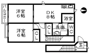エテルノカーサ【2階】の間取り