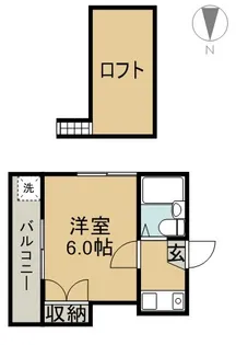 パレス柴田【2階】の間取り