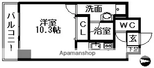 HERBE入船【8階】の間取り