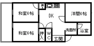 シャトー芝【2階】の間取り