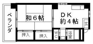 アクセスコート【4階】の間取り
