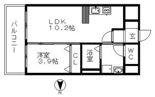 YGGDRASILL【3階】の間取り