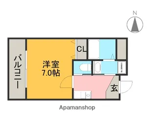アクティ白鳥【3階】の間取り