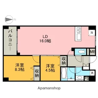 グラン・アベニュー栄【10階】の間取り
