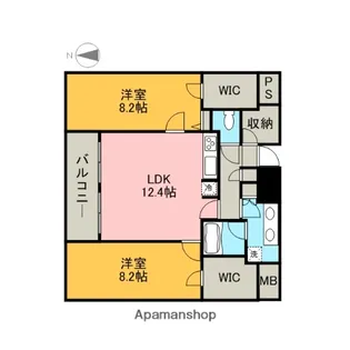グラン・アベニュー栄【11階】の間取り