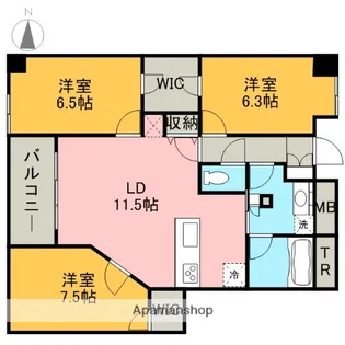 グラン・アベニュー栄【11階】の間取り