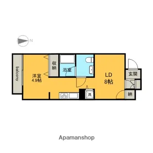 ヴァリエ東別院【10階】の間取り