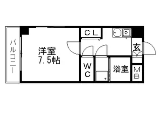 秀明館【3階】の間取り