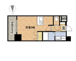 1Rの間取り画像