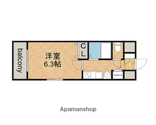 プレサンス久屋大通公園サウス【9階】の間取り