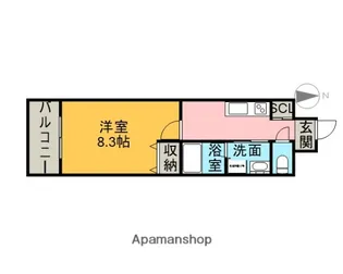 ララステージ熱田【4階】の間取り