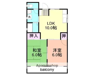 サンハイツ中村【3階】の間取り