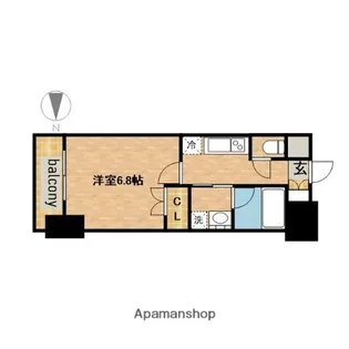 レジディア鶴舞【9階】の間取り