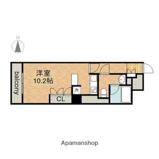 ドゥーエ大須【4階】の間取り