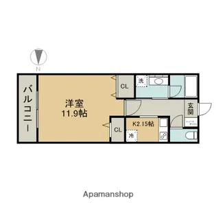 グラン・アベニュー白川公園【8階】の間取り