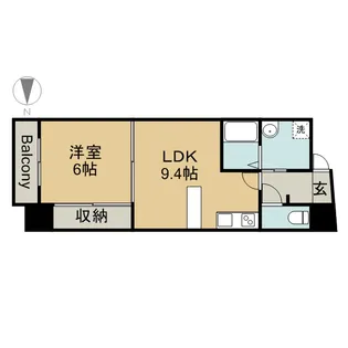 ベレーサ葵【7階】の間取り