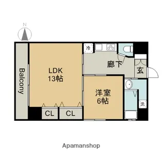 AHビル【10階】の間取り