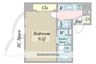 カノン大須【4階】の間取り