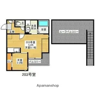 GRANDTIC VIDA MIZUHO【2階】の間取り