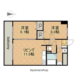 レジェンド K【8階】の間取り