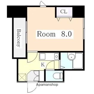 ウェステリア西大須【8階】の間取り