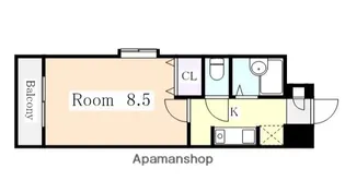 ウェステリア西大須【9階】の間取り