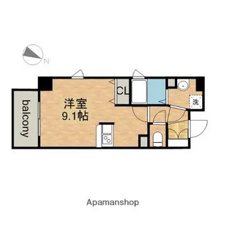 パルティール鶴舞【5階】の間取り