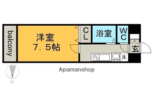 セントラルハイツ明野【4階】の間取り