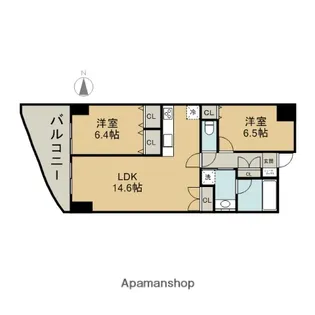 さくらHILLS富士見【5階】の間取り