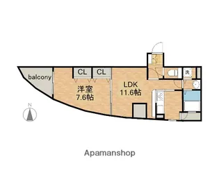 さくらHILLS富士見【10階】の間取り