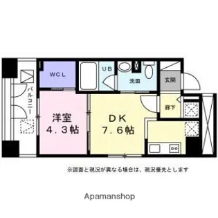 KDX千早レジデンス【2階】の間取り