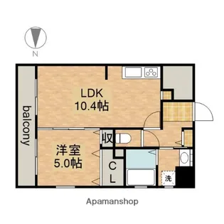 LA CASA ALBA DUE【3階】の間取り