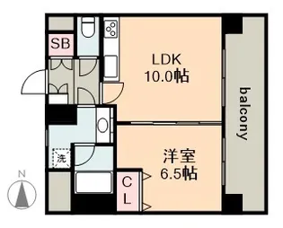 スタジオスクエア泉【5階】の間取り