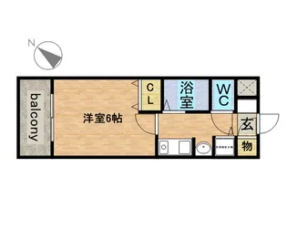 プレサンス鶴舞駅前ブリリアント【0602号室】の間取り