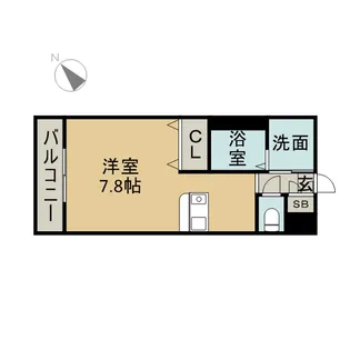 プレサンス鶴舞駅前ブリリアント【0805号室】の間取り