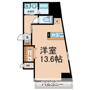 グランツ東別院【7階】の間取り