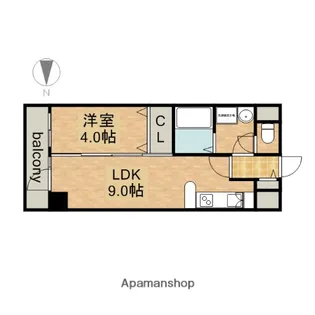 ヴェルジュコートⅠ【2階】の間取り