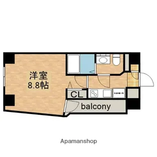 エステムプラザ名古屋・栄プレミアム【7階】の間取り