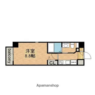 エステムプラザ名古屋・栄プレミアム【11階】の間取り