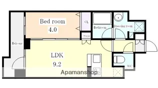 LaSante東別院【7階】の間取り
