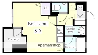 LASANTE東別院【9階】の間取り