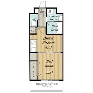 フォレスト9【5階】の間取り