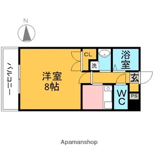 キャノンピア鶴舞【7階】の間取り