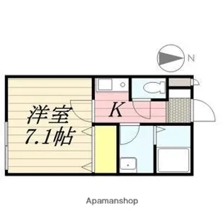 CASA松原【2階】の間取り