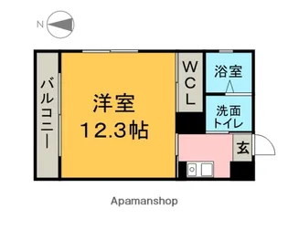 リバーフロントレジデンス【3階】の間取り