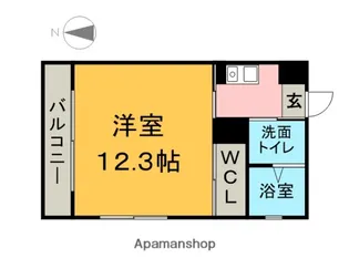 リバーフロントレジデンス【3階】の間取り