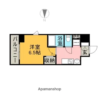 プレサンス金山グリーンパークス【5階】の間取り