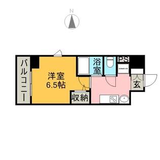 プレサンス金山グリーンパークス【0801号室】の間取り