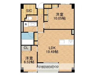 グラン・アベニュー栄【9階】の間取り