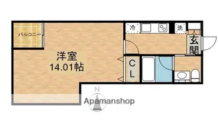 グラン・アベニュー栄【2階】の間取り